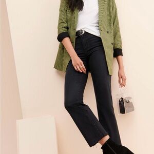 PAIGE Atley Ankle Flare Black Jeans